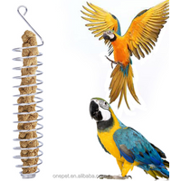 Small Pet Feeder Bird Flying Feeding Forager Naturally Foraging Stainless Steel Parrot Feeding Feeder