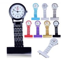 Cheap Custom logo Metal Clip Pocket Quartz Brooch Medical Nurse Watch