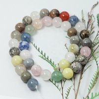 Natural Mixed Stone Beads Healing Crystals Agate Colorful Loose Beads for Jewelry Making Bead Bracelets Gemstone Necklace