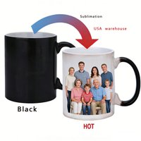 11 Ounce Sublimation Mugs Sublimation Blanks Wholesale USA WAREHOUSE Magic Mugs Heat Sensitive Color Changing Sublimation Mug
