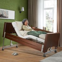 High-quality 5 Function Home Care Bed Electric Adjust Nursing Home Care Bed Wood Adjustable Bed