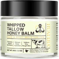 Custom Logo All Natural Vegan Whipped Tallow and Honey Balm Bulk Cosmetic Grade Grass Fed Beef Tallow Cream for Face Body