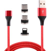 Popular Nylon Braided 360 Degree Rotatable USB 3.1 Type-C Magnetic Charging Cable