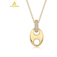 VVS Moissanite Necklace 0n Sale 925 Silver Accessories Gold Plated Necklace Diamond Pass Tester