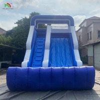 Commercial Kids Inflatable Floating Water Slide with Pool for Outdoor