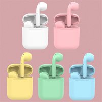 2019 Amazon Hot Selling Inpods 12 Bluetooth 5.0 Earphone TWS Stereo Earbuds Macaron Wireless Headphones Touch Control In Ear i12