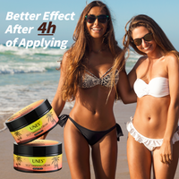 UNES Organic Self-Tanning Body Bronzing Cream with Accelerator Lotion Natural Tan Skin for Face and Body Outdoor Use