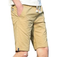 Summer Shorts Men Classic Shorts Big Size Youth Slim Casual Short Pants Solid Elastic Waist Loose Sport Walk Bodybuilding