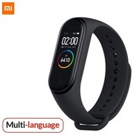 Original 2019 Newest Xiaomi Mi Band 4 Heart Rate Fitness 135mAh Color Screen Bluetooth 5.0 Music Smart Miband 4 Bracelet