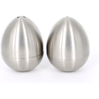 Solid Stainless Steel Mini Egg Tumbler Salt Pepper Shaker