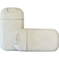 Recycled Biodegradable Wheat Straw Refillable Spray Bottle with Cap with Brush 30ml 20ml Credit Card Shape Empty Spray Container