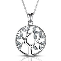 S925 Silver Celtic irish Knot 925 sterling silver Family tree of life charms necklace
