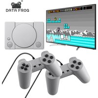 Data Frog Video Game Console Build in 620 Games Support AV Out 8 Bit Retro Video Console Dual Gamepad Support 2 Gaming Player