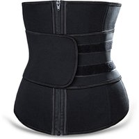 Plus High Compression Zipper Sweat Waist Trainer