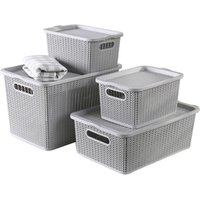 Stackable PP Plastic Clothing Storage Box Lid