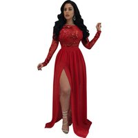 Sleeveless Sequined Mermaid Evening Dress