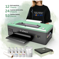 Easy to Operate Home Use 5 Color CMYKW Printing Machine for Any Fabric A3 Size Pet Film Printing Machine With Consumables DTF