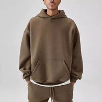OEM ODM Free Sample 80% Cotton 20% Polyester Eco-Friendly Pullover Hoodies No Pockets Double Inline Hoody French Terry Heavy