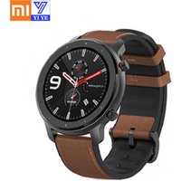 Global Version Amazfit GTR 47mm Smart Watch 5ATM Waterproof Smartwatch 24Days Battery GPS Music Control Leather Silicon Strap