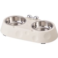 Pet Stainless Steel Double Bowls for Cats Dogs Feeders Dinner Plate Pet Supplies Anti-slip Dog Food Water Bowl Cat Bowl