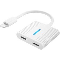 Audio Charge dual 8pin converter splitter adapter for iPhone7,8,8plus,X.