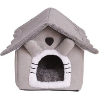 Semi-enclosed Cute Cat Dog House Pet Bed Kennel Soft Nest Puppy Kitten Tent Pet Supplies Warm Puppy Cat Bed Cave