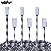 1M usb type c cable 2.1A fast Charging cable Braided type USB C cables for Android