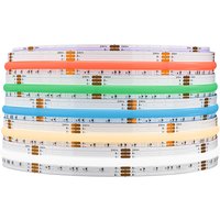 New Product FCOB RGBCCT 6 Pin 12mm DC24V 960 LEDs RA90 Dimmable Flexible RGB RGBW COB Led Strip Light