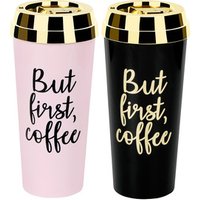 Reusable Gold Creative Personalized Double Wall Insulated Wholesale Camping OEM Printing Plastic Custom Travel Coffee Mug