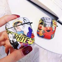 Elmo Sesame Street Fashion Cartoon Design Popular Printing Matte TPU Airpods Case For Airpod With Keychain Carabiner