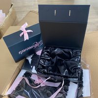 Custom Logo Black Mailer Hard Paper Box for Shipping Bio-Degradable Clothing Shipping Box Matt Glossy Lamination Tshirt Box