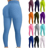 Bubble Leggings Cellulite Tissis Peach Butt Yoga Pants High Waist Nylon Spandex Leggings Women Workout Push up Leggings