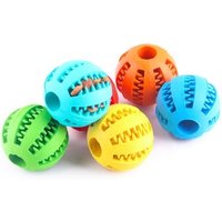 Rubber Pet Cleaning Balls Toys Ball Chew Toys Tooth Cleaning Balls Food Dog Toy Made in China