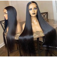 210% Density Human Hair Lace Frontal Wigs for Black WomenWholesale Brazilian Virgin Hair HD Transparent Lace Front Wig Vendor