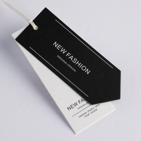 Custom Luxury Satin Women Clothing Labels Printed Brands Custom Hang Tag Rectangle Sustainable Tags for Shoes Label Garment Tags