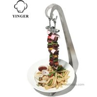 Steel BBQ & Espetada Skewer Stand
