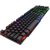 Mechanical Feeling Rainbow Illuminated Gaming Keyboard mini for PC, Laptop, Computer