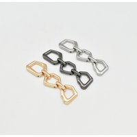 Custom Metal Swimwear Accessories Connector Hardware Buckle Rustless Buckle Bikini Connector Swimwear Buckle For Swimwear Ocean