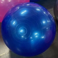 Customized Logo Blue PVC Yoga Ball 55cm 600g BSTAR Yoga Exercise with Pump and Plug Eco-Friendly Durable