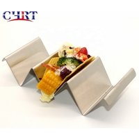 CHRT Stainless Steel Bolsas Biodegradables Taco Holder for Restaurant & Home Use