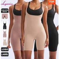 Tiktok Hot Selling Women Plus Size 5XL Slimmer Shape Wear Tummy Control High Waisted Bodysuit Seamless Shapewear Body Shaping