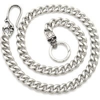 Wholesale New Custom Necklace High Waist Stainless Steel Biker Skull Punk Jean Wallet Chain for Men