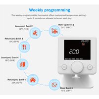 TUYA Smart WiFi RF 433MHz LCD Screen Floor Heating Thermostat wireless Wi-Fi Gas Boiler Thermostat for Smart Home