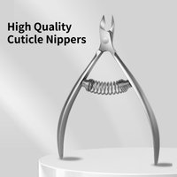 High Quality Professional Nail Care Manicure Pedicure Stainless Steel Double Spring Cuticle Nippers