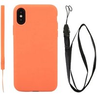 Clear Transparent TPU Shockproof Phone Case Holder With Neck Cord Lanyard Strap Crossbody Case For iPhone X Xs Xr