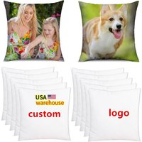 Sublimation Pillow case Blanks White Custom Cushion Covers Printing Pillow Covers Blanks Custom logo Pillow case Sublimation