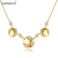 LUOTEEMI Dainty Charm Pendant Small Boho Trendy 14K Cute Chain Designer Woman Trending Gold Chunky Necklace