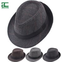 ALLCH RTS Winter Wholesale Faux Wool Felt HAt Fedora Mens Fedora Hats Wool Felt Classical Design Cowboy Hat