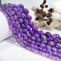 Wholesale Natural Gemstone Amethyst Loose Beads for Jewelry Making DIY No Dyeing No Heating 4mm 6mm 8mm 10mm 12mm 14mm