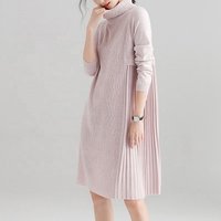 Long Pleated Winter Dress
